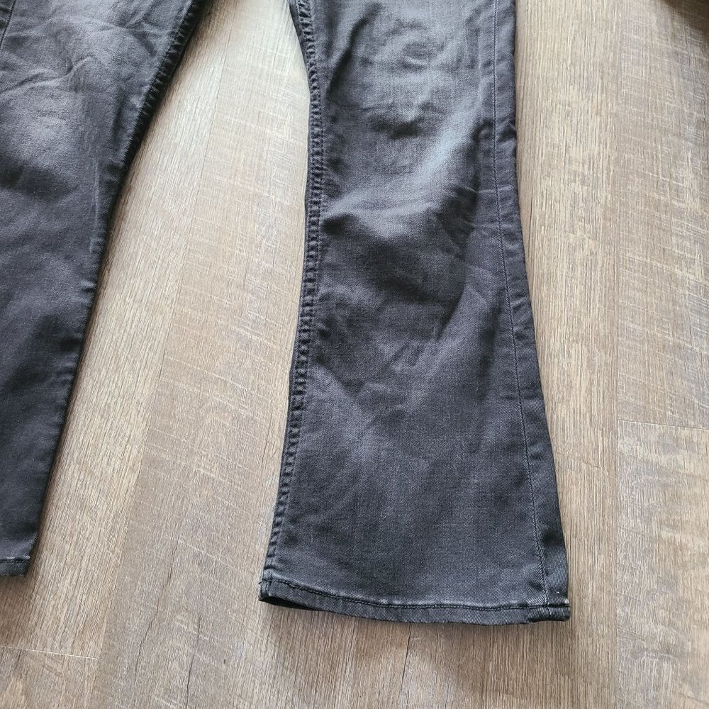 BLK DNM High Waist Flare Stretch Black Jeans Size 30 - Picture 2 of 8